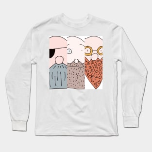 Bearded dudes Long Sleeve T-Shirt